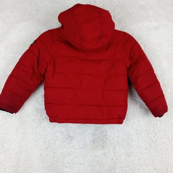 Nautica Boys Jacket Coat Red Insulated Hooded Kids Full Zip  Pockets  Small 4‎ - Picture 2 of 15